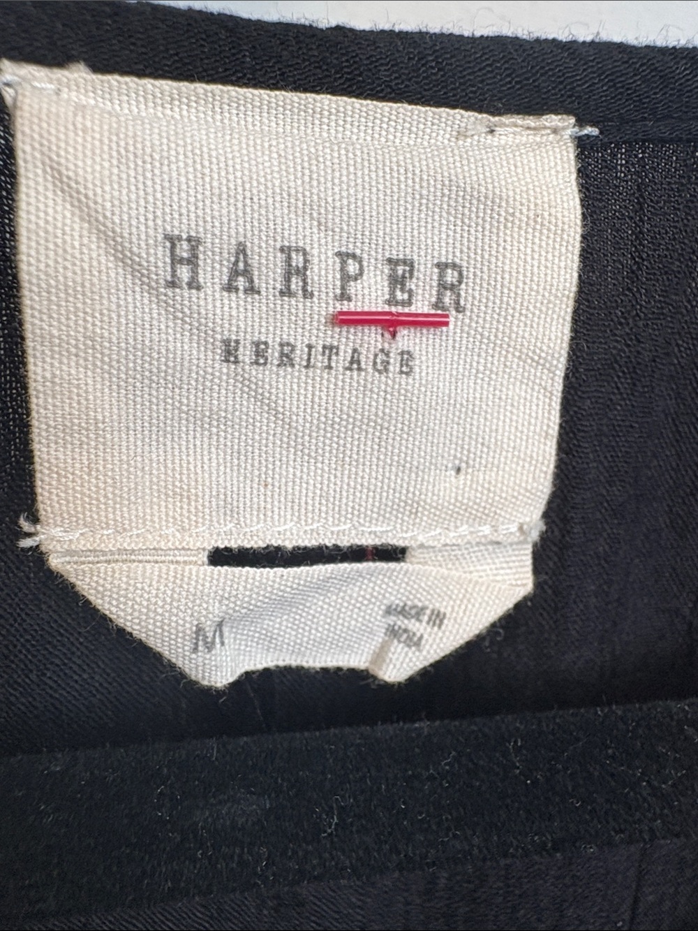 Harper Black Embroidered Peasant Tunic with Blue & White Accents - Picture 2 of 9